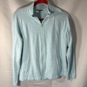 T by Talbots Light Blue Zip-Up Jacket SZ Mp